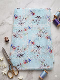 Printed Embroidered Lawn - Ice Blue